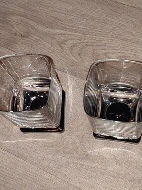 Clear Glass Square Votive Holders - Set of 2